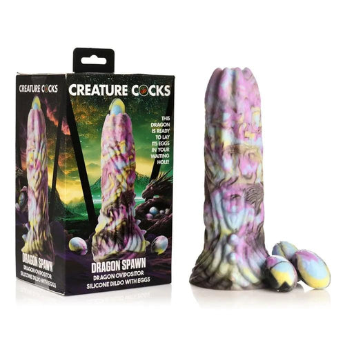 Creature Cocks Dragon Spawn - Multi- 18.5 cm Ovipositor Fantasy Dildo XR Brands Discreet Intimate Essentials.