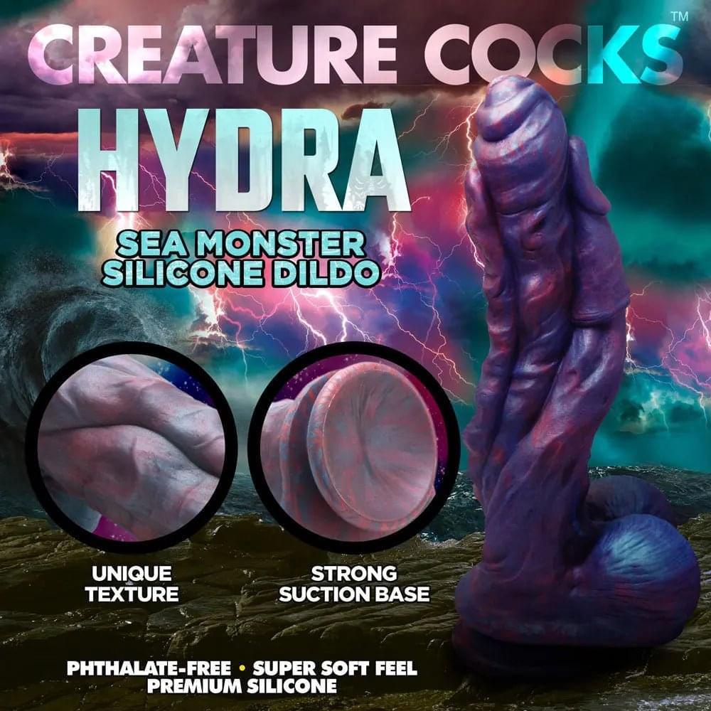 Creature Cocks Hydra Silicone Dildo -  26.9 cm Fantasy Sea Monster Dildo XR Brands Discreet Intimate Essentials.