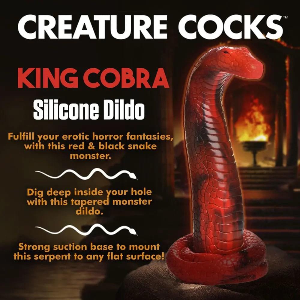 Creature Cocks King Cobra Silicone Dildo -  21.4 cm Fantasy Dildo XR Brands Discreet Intimate Essentials.