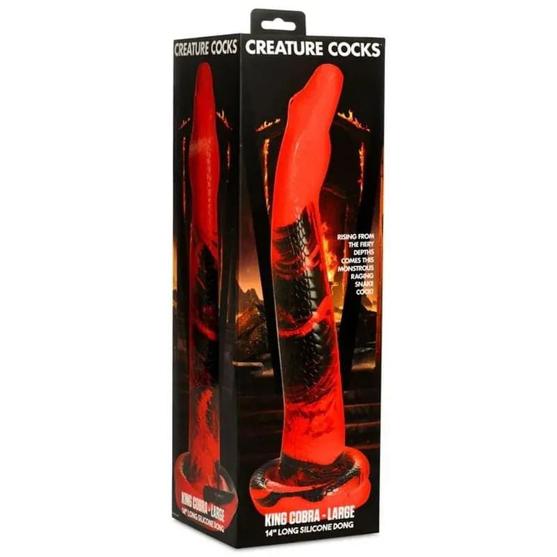 Creature Cocks Large King Cobra 14 in Long Silicone Dong Creature Cocks Discreet Intimate Essentials.