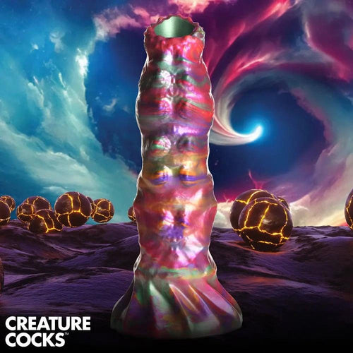 Creature Cocks Larva Silicone Dildo -  22.9 cm Fantasy Dildo with Eggs XR Brands Discreet Intimate Essentials.