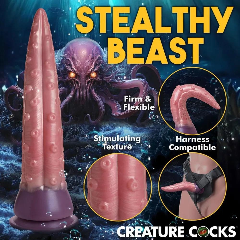 Creature Cocks Octoprobe - /Purple 31 cm Tentacle Fantasy Dildo XR Brands Discreet Intimate Essentials.