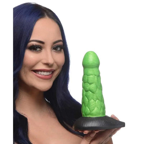Creature Cocks Radioactive Reptile Thick Scaly Silicone Dildo -  19 cm Dildo XR Brands Discreet Intimate Essentials.