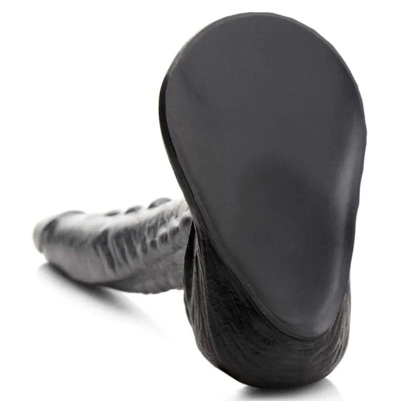 Creature Cocks The Gargoyle Rock Hard Silicone Dildo - Silver 23.6 cm Fantasy Dildo XR Brands Discreet Intimate Essentials.