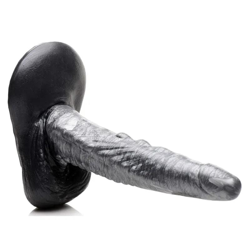 Creature Cocks The Gargoyle Rock Hard Silicone Dildo - Silver 23.6 cm Fantasy Dildo XR Brands Discreet Intimate Essentials.