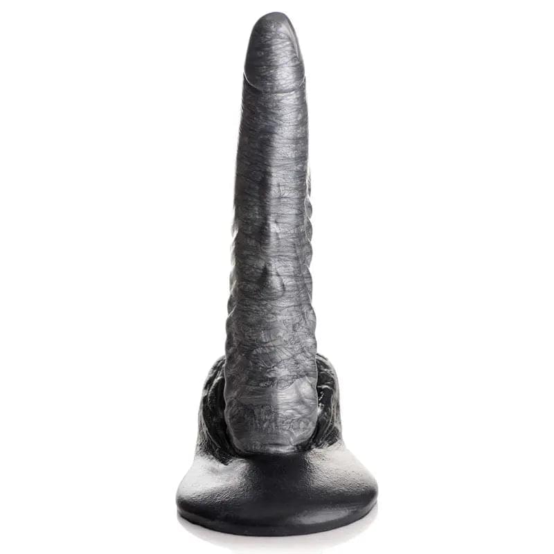 Creature Cocks The Gargoyle Rock Hard Silicone Dildo - Silver 23.6 cm Fantasy Dildo XR Brands Discreet Intimate Essentials.