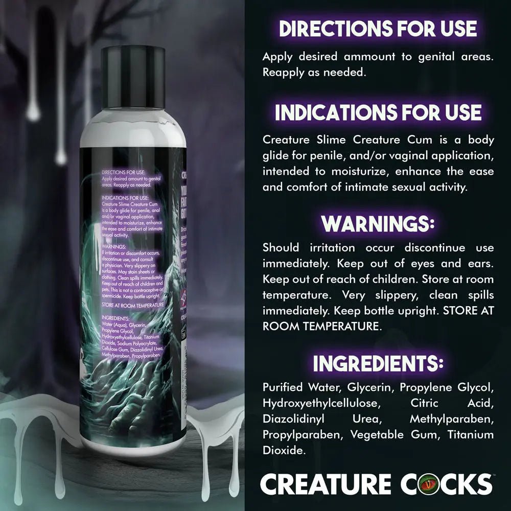 Shop affordable quality Creature Slime by Creature Cocks - Creature Cum - Cum Lubricant - 236 ml Pump Bottle - Discreet Intimate Essentials - LOTIONS & LUBES - XR Brands
