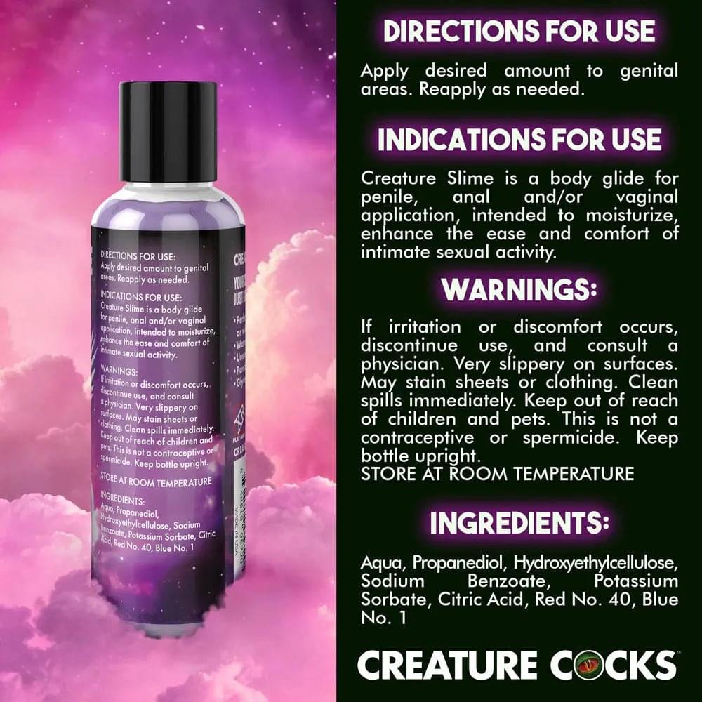 Creature Slime by Creature Cocks -  Slime -  Water Based Lubricant - 118 ml Bottle XR Brands Discreet Intimate Essentials.