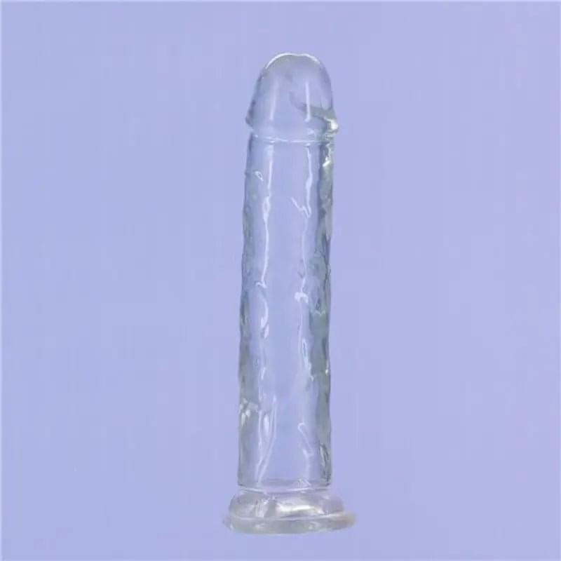 Crystal Dildo Straight 7in Clear Addiction Discreet Intimate Essentials.