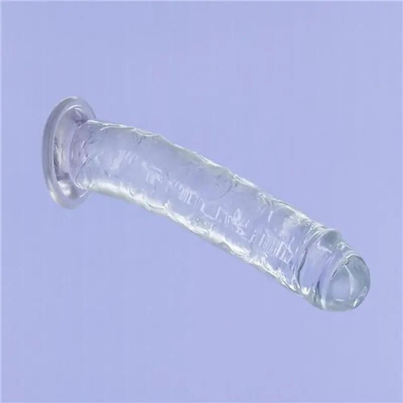 Crystal Dildo Straight 9in Clear Addiction Discreet Intimate Essentials.