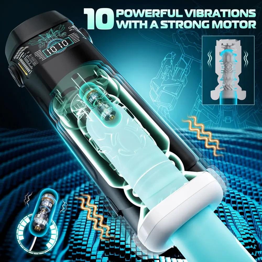 CyberSkin The Titan -  USB Rechargeable Thrusting & Vibrating Auto Masturbator with Heater CyberSkin Discreet Intimate Essentials.