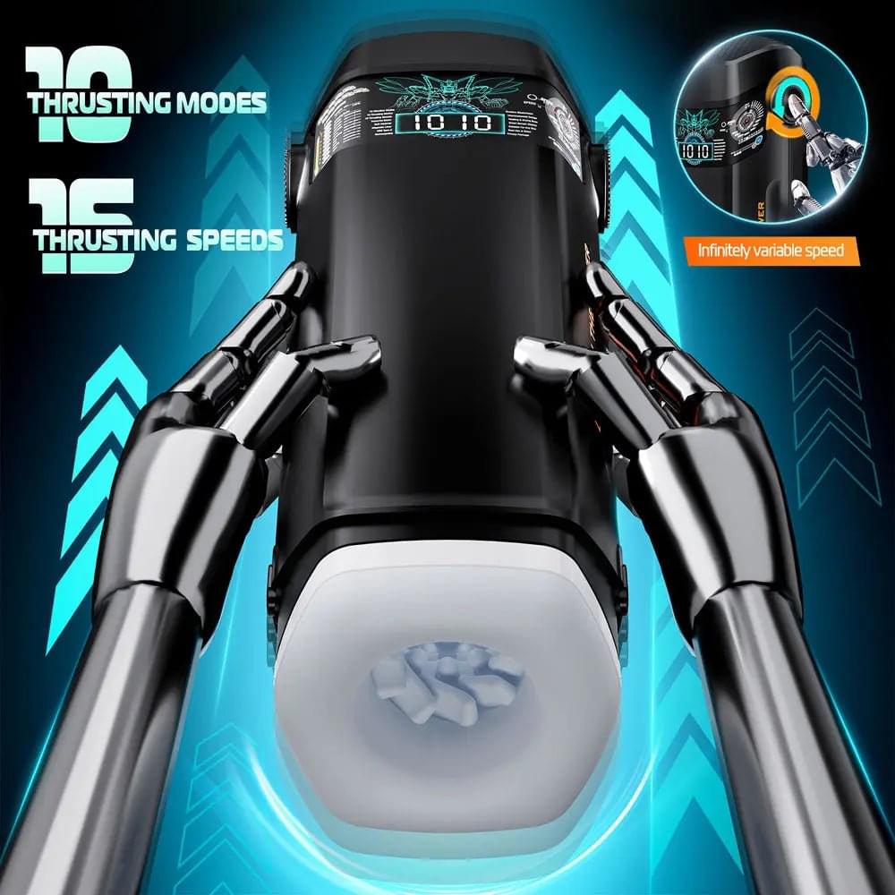 CyberSkin The Titan -  USB Rechargeable Thrusting & Vibrating Auto Masturbator with Heater CyberSkin Discreet Intimate Essentials.