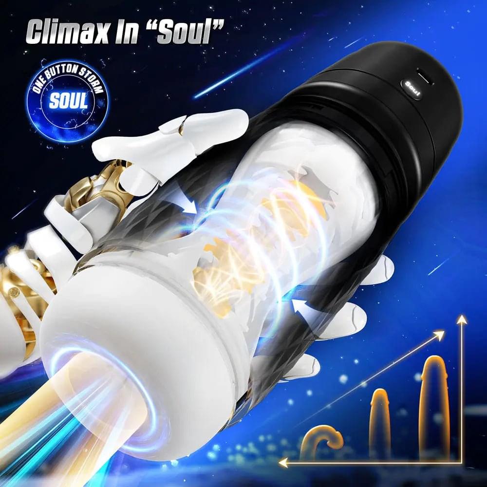 CyberSkin The Warrior -  USB Rechargeable Sucking & Vibrating Auto Masturbator CyberSkin Discreet Intimate Essentials.
