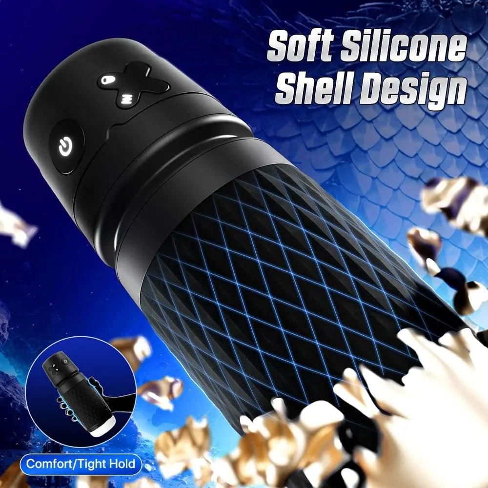 CyberSkin The Warrior -  USB Rechargeable Sucking & Vibrating Auto Masturbator CyberSkin Discreet Intimate Essentials.