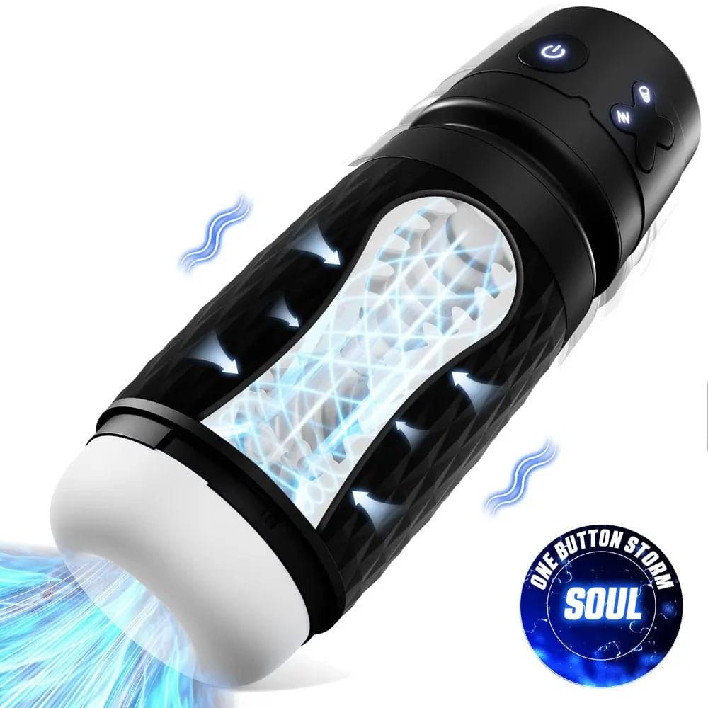 CyberSkin The Warrior -  USB Rechargeable Sucking & Vibrating Auto Masturbator CyberSkin Discreet Intimate Essentials.