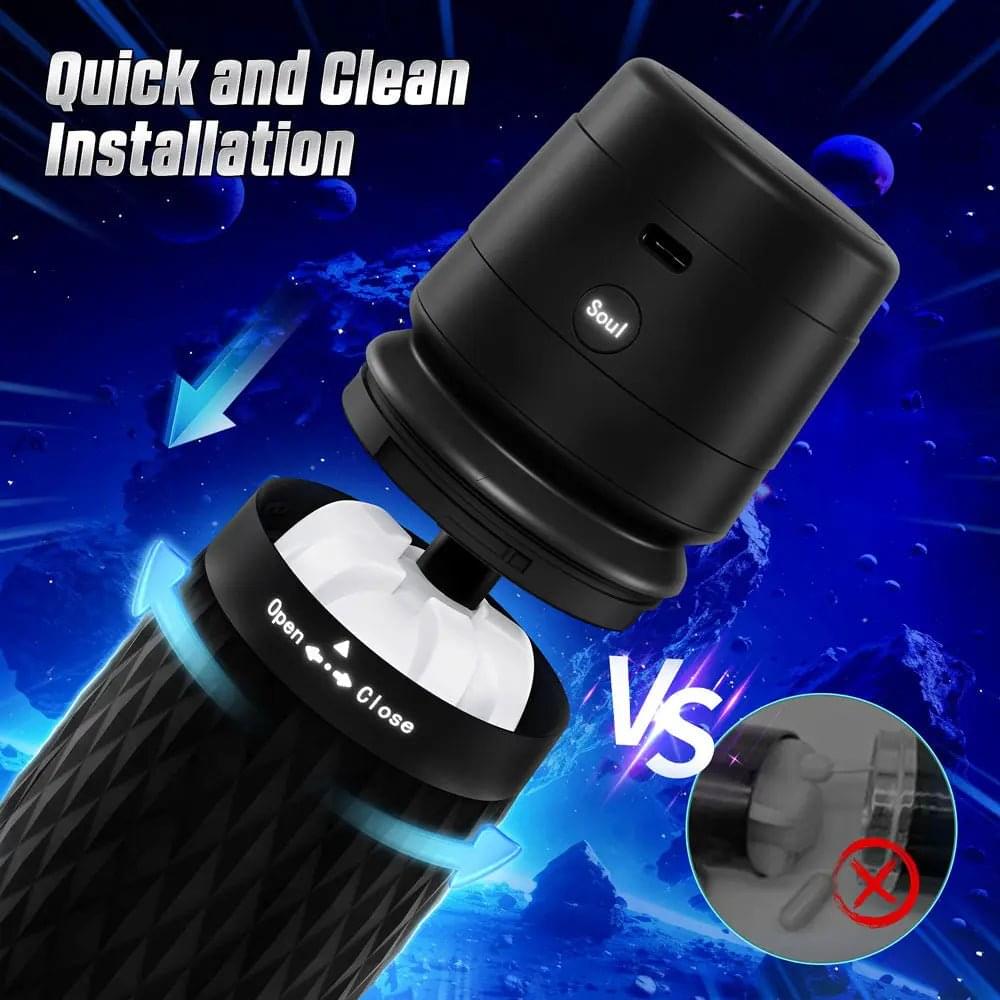 CyberSkin The Warrior -  USB Rechargeable Sucking & Vibrating Auto Masturbator CyberSkin Discreet Intimate Essentials.