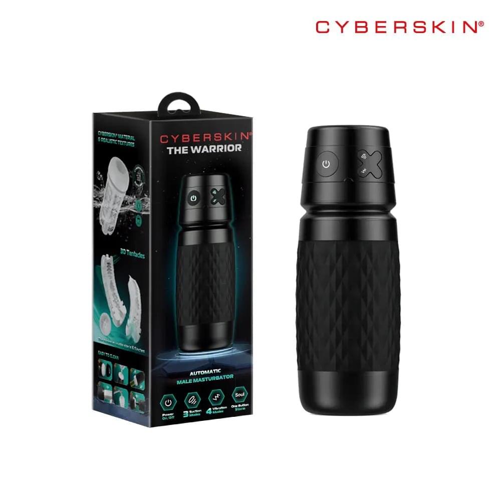 CyberSkin The Warrior -  USB Rechargeable Sucking & Vibrating Auto Masturbator CyberSkin Discreet Intimate Essentials.