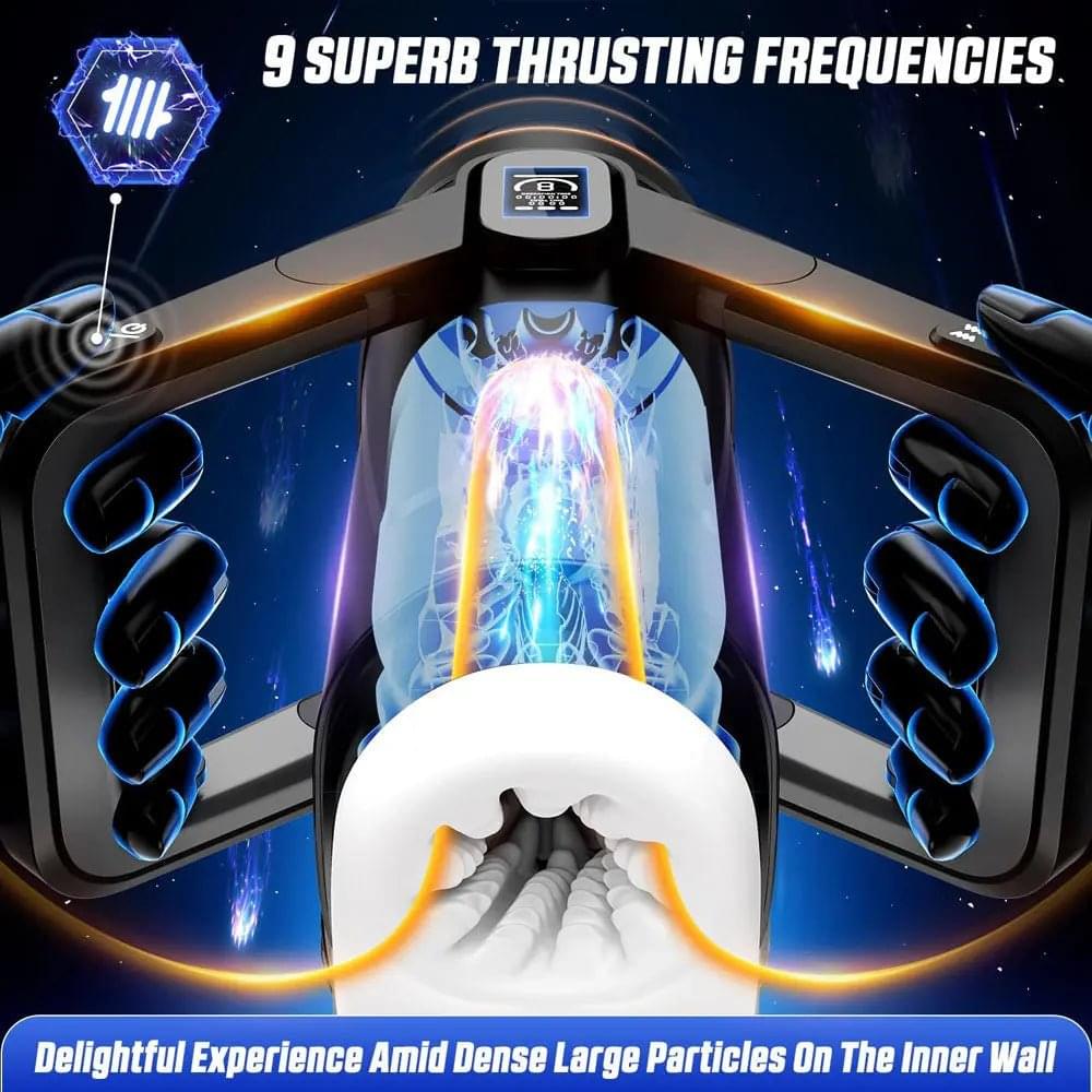 CyberSkin The Wing -  USB Rechargeable Thrusting & Massaging Auto Masturbator with Heater CyberSkin Discreet Intimate Essentials.