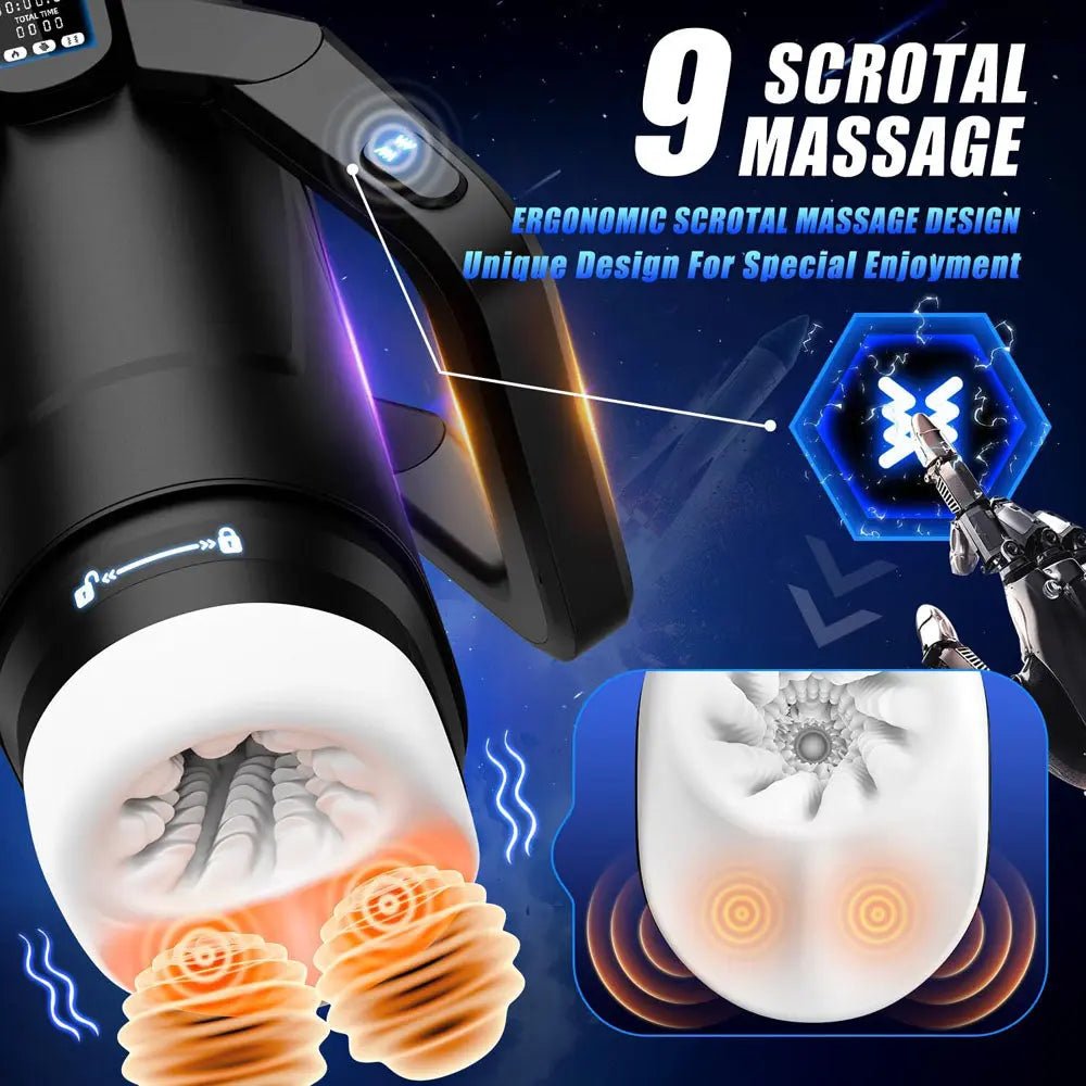 Shop affordable quality CyberSkin The Wing - USB Rechargeable Thrusting & Massaging Auto Masturbator with Heater - Discreet Intimate Essentials - MASTURBATORS - CyberSkin