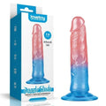 Dazzle Studs Dildo 7in Pink/Blue Lovetoy Discreet Intimate Essentials.