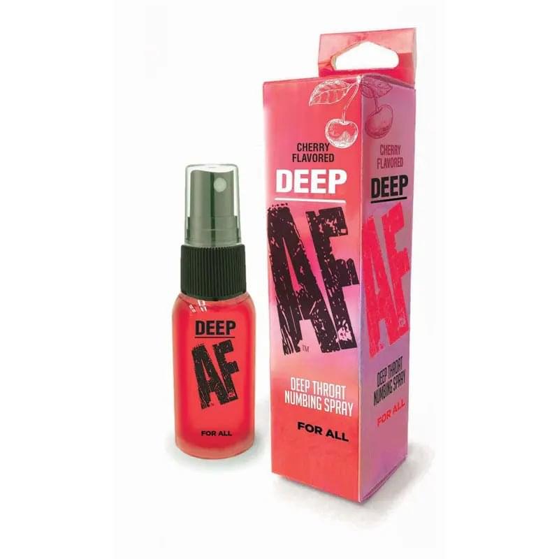 Deep AF - Cherry - Cherry Flavoured Deep Throat Spray - 29 ml Little Genie Discreet Intimate Essentials.