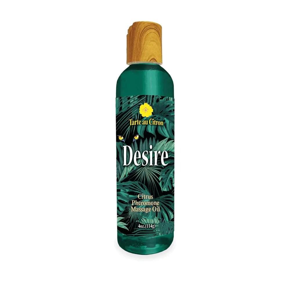 Desire Pheromone Massage Oil - Citrus Scented Pheromone Massage Oil - 118 ml Little Genie Discreet Intimate Essentials.