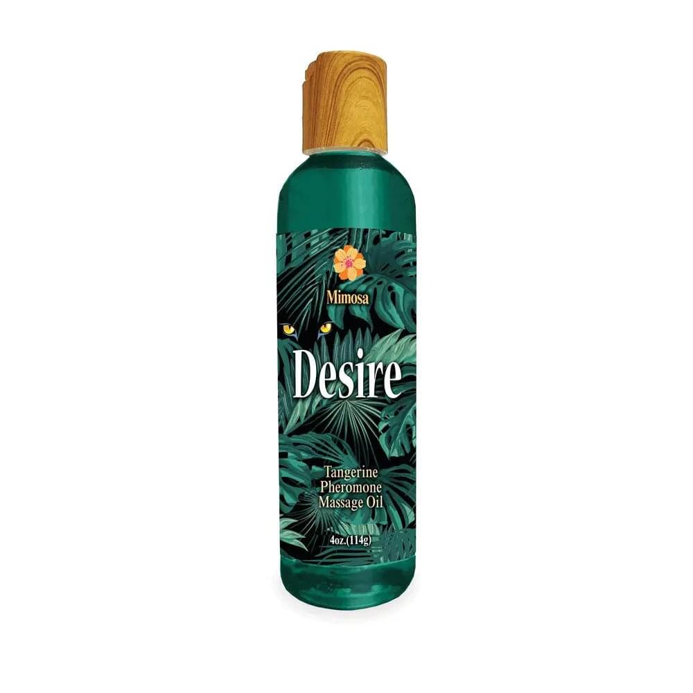 Desire Pheromone Massage Oil - Tangerine Scented Pheromone Massage Oil - 118 ml Little Genie Discreet Intimate Essentials.