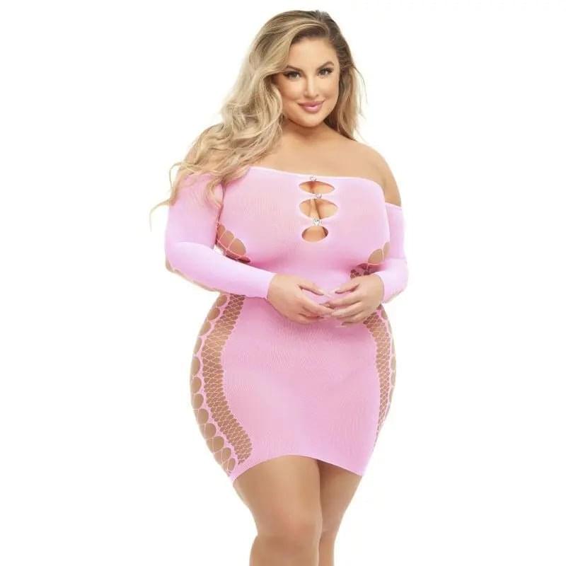 Diamond Drippin Dress Black Pink Lipstick Discreet Intimate Essentials.