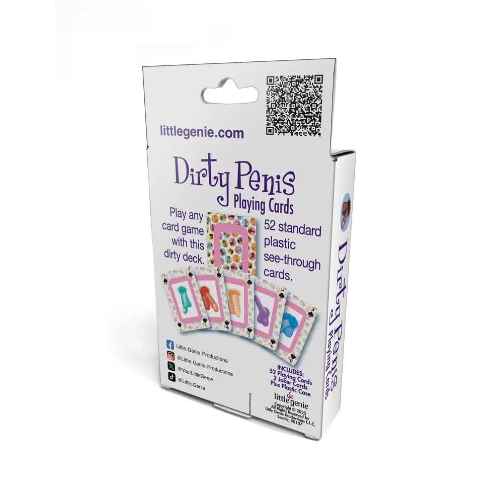 Dirty Penis Playing Cards - Waterproof Novelty Playing Cards Little Genie Discreet Intimate Essentials.
