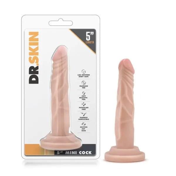 Dr. Skin 5'' Mini Cock -  12.7 cm Dong Blush Novelties Discreet Intimate Essentials.