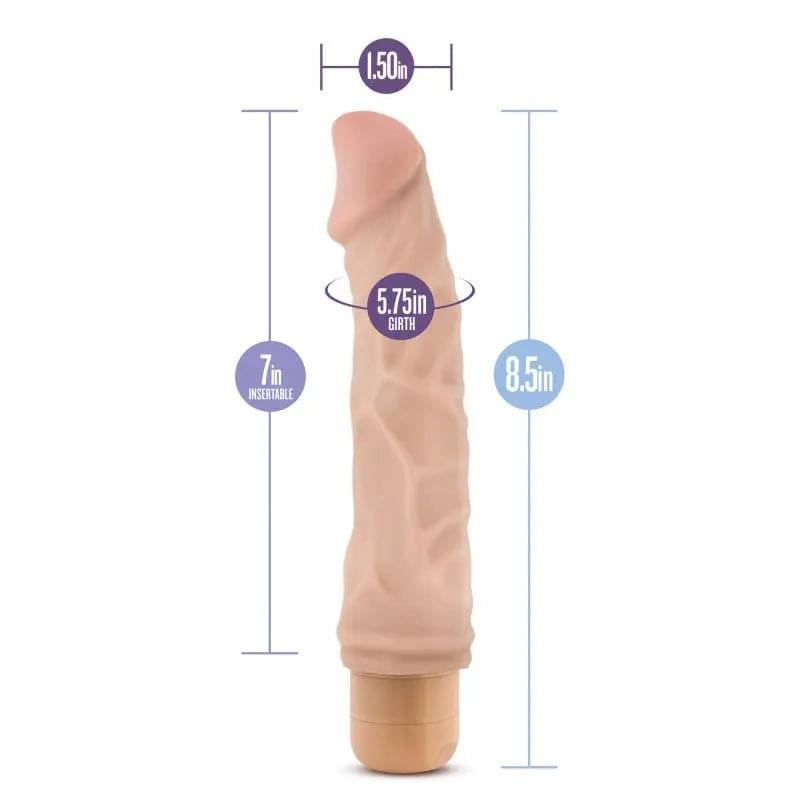Dr. Skin Cock Vibe 6 - 8.5'' Cock -  21.6 cm Vibrating Dong Blush Novelties Discreet Intimate Essentials.