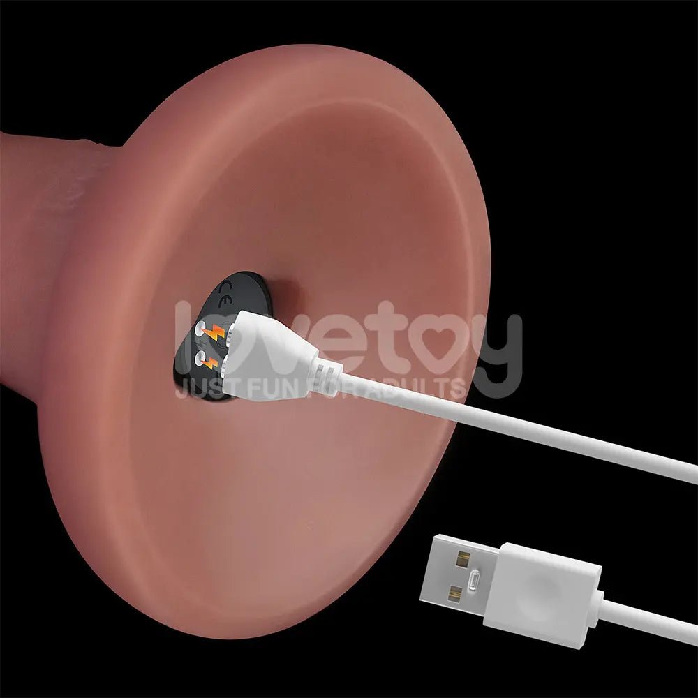 Shop affordable quality Dual Density Power Cock - 6 Inch - 16 cm USB Rechargeable Vibrating Dong - Discreet Intimate Essentials - DONGS - Lovetoy