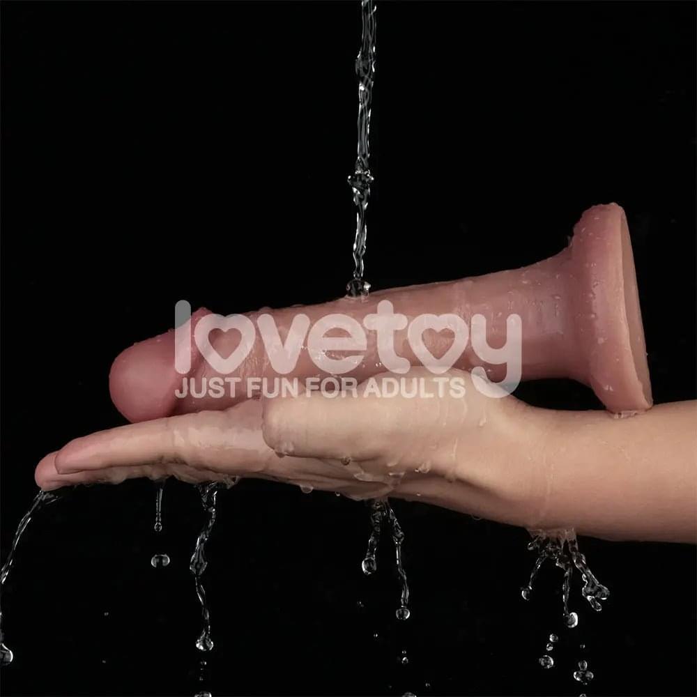 Dual Density Power Cock - 8 Inch  -  20 cm USB Rechargeable Vibrating Dong Lovetoy Discreet Intimate Essentials.
