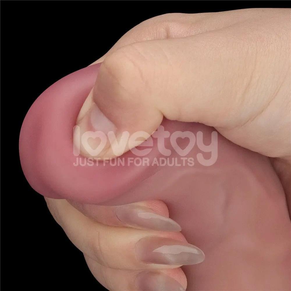 Dual Density Power Cock - 9 Inch  -  23 cm USB Rechargeable Vibrating Dildo Lovetoy Discreet Intimate Essentials.
