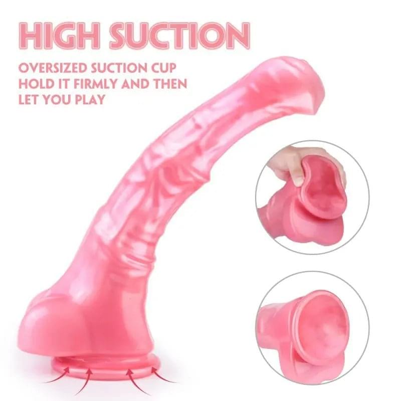 Duke Horse Dong w Balls Pink XXL S-Hande Discreet Intimate Essentials.