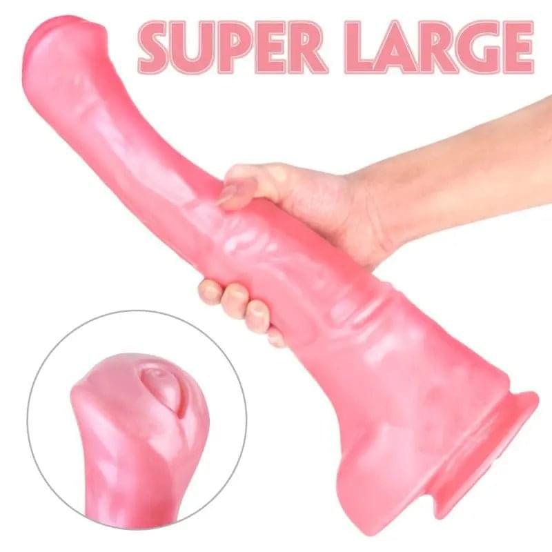Duke Horse Dong w Balls Pink XXL S-Hande Discreet Intimate Essentials.