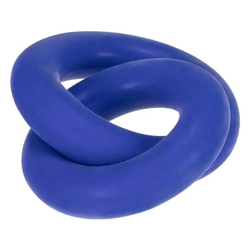 DUO Linked Cock/Ball Rings by Hunkyjunk Cobalt Hunkyjunk Discreet Intimate Essentials.