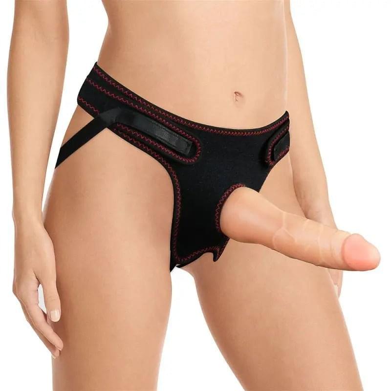 Easy Strap On Set 7.5in Lovetoy Discreet Intimate Essentials.