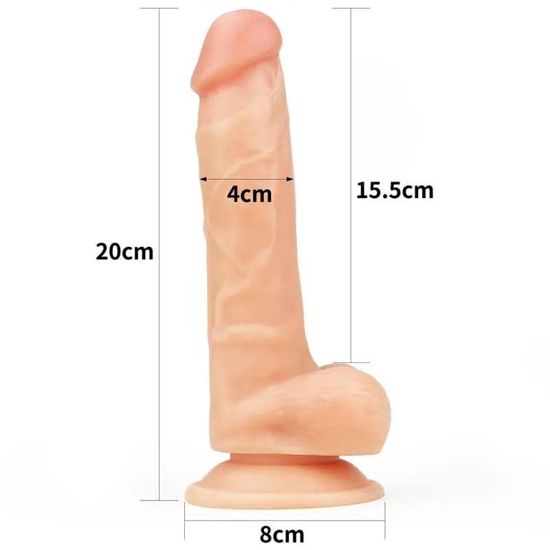 Easy Strap On Set 7.5in Lovetoy Discreet Intimate Essentials.