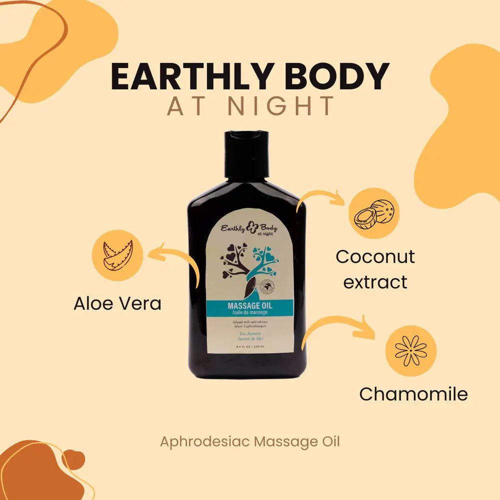 Shop affordable quality EB Aphrodisiac Massage Oil SEA JASMINE - 250 ml - Sea Jasmine Scented Massage Oil - 250 ml Bottle - Discreet Intimate Essentials - LOTIONS & LUBES - Earthly Body