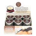 EB Hemp Seed Lovers Heart Candle Display - Counter Display of 12 and Tester Earthly Body Discreet Intimate Essentials.