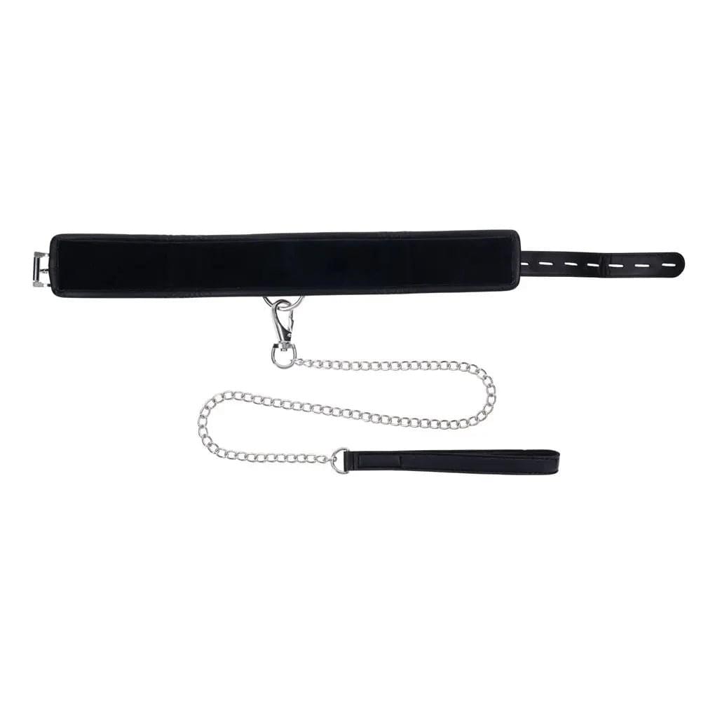 EDGE Collar & Leash -  Neck Restraint with Heavy Duty Metal Leash Sportsheets Discreet Intimate Essentials.