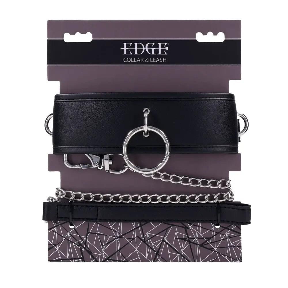 EDGE Collar & Leash -  Neck Restraint with Heavy Duty Metal Leash Sportsheets Discreet Intimate Essentials.