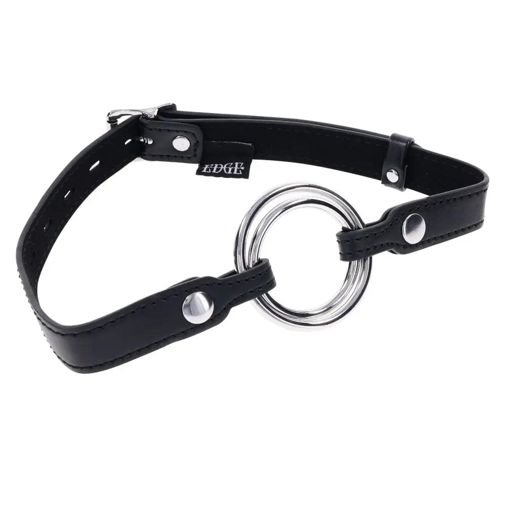 EDGE Interchangeable Ring Gag -  Mouth Gag Restraint with 2 Interchangeable Pieces Sportsheets Discreet Intimate Essentials.