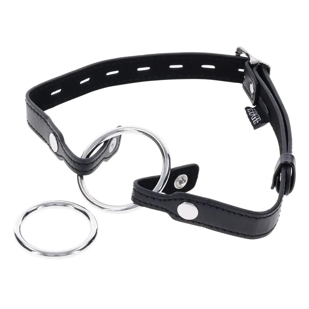 EDGE Interchangeable Ring Gag -  Mouth Gag Restraint with 2 Interchangeable Pieces Sportsheets Discreet Intimate Essentials.