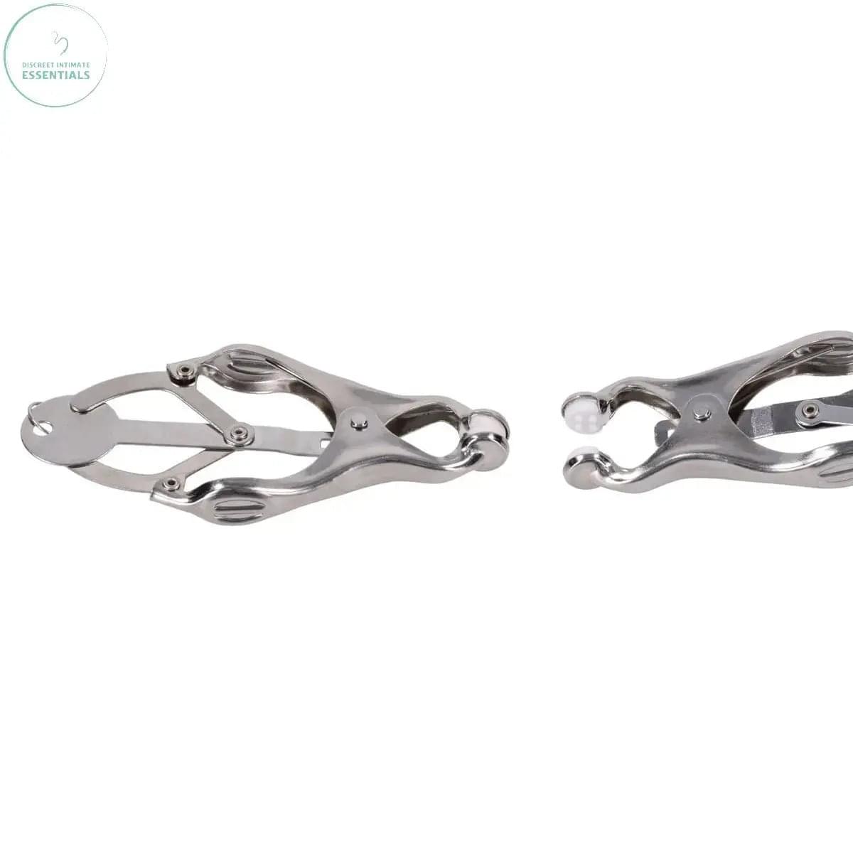 EDGE Tuggable Clover Clamps - Metal Nipple Restraints Sportsheets Discreet Intimate Essentials.