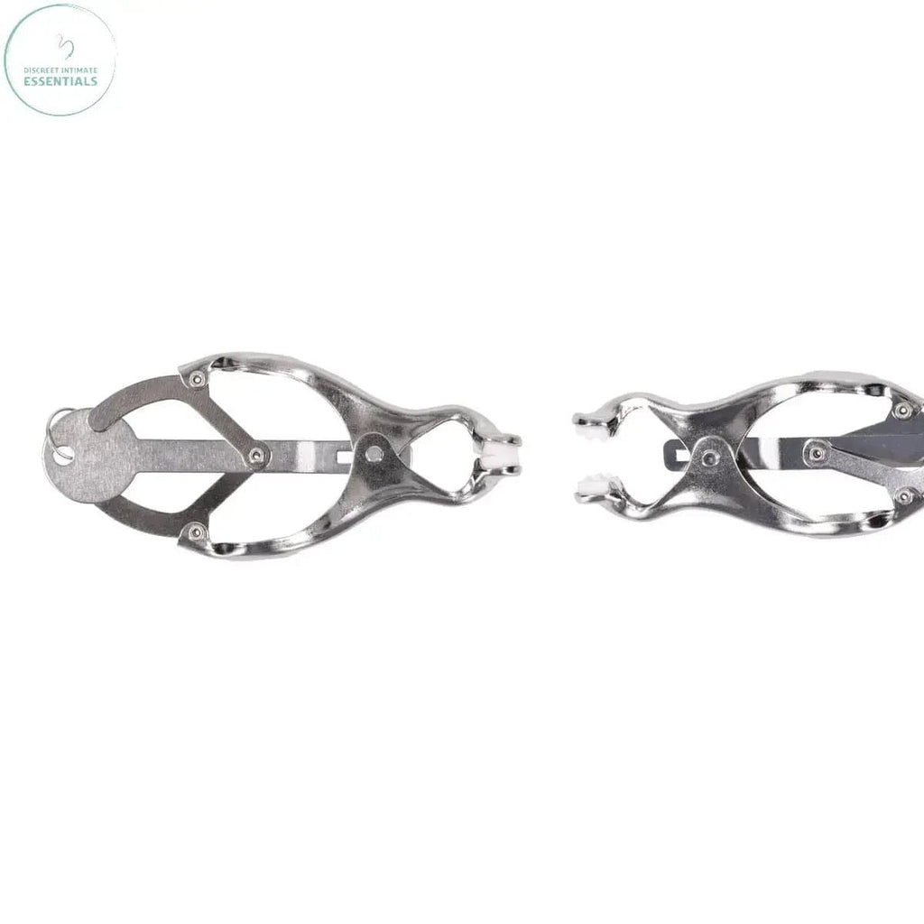EDGE Tuggable Clover Clamps - Metal Nipple Restraints Sportsheets Discreet Intimate Essentials.