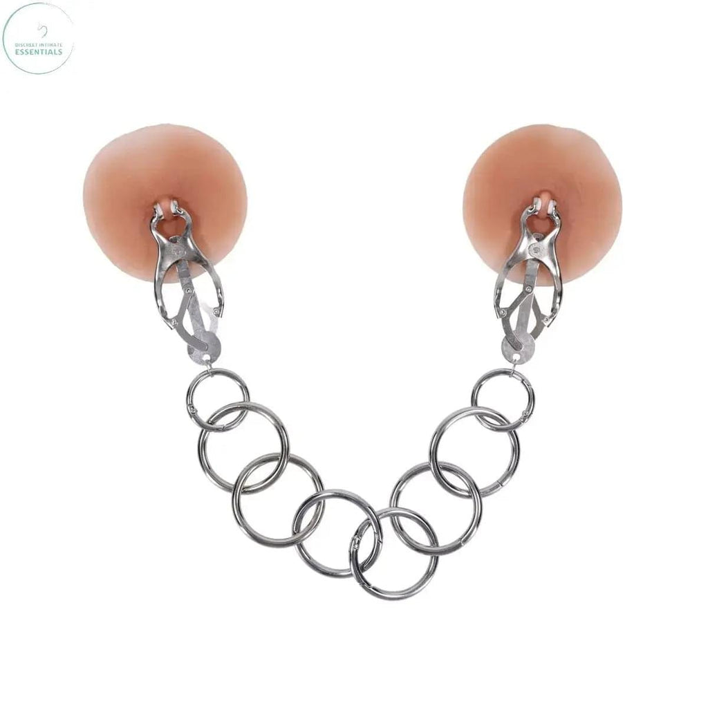 EDGE Tuggable Clover Clamps - Metal Nipple Restraints Sportsheets Discreet Intimate Essentials.