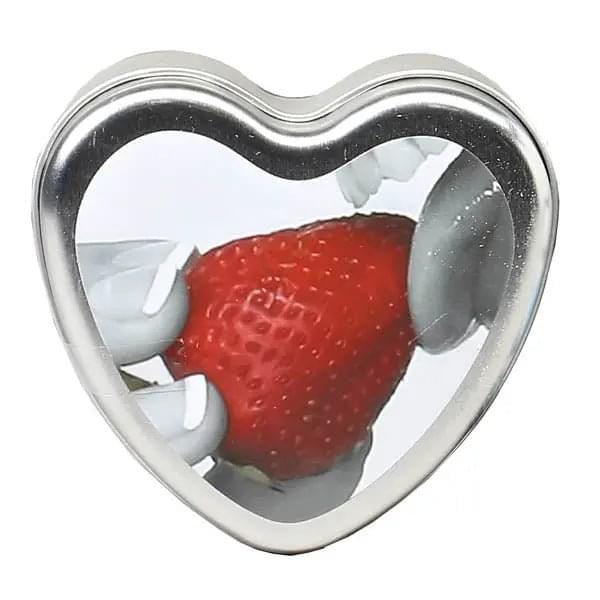 Edible Massage Candle - Strawberry Flavoured - 113 g Earthly Body Discreet Intimate Essentials.