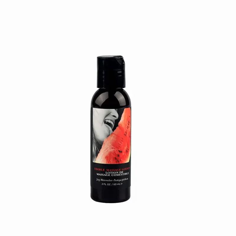 Edible Massage Lotion - Watermelon - Watermelon Flavoured Massage Lotion -  60 ml Earthly Body Discreet Intimate Essentials.
